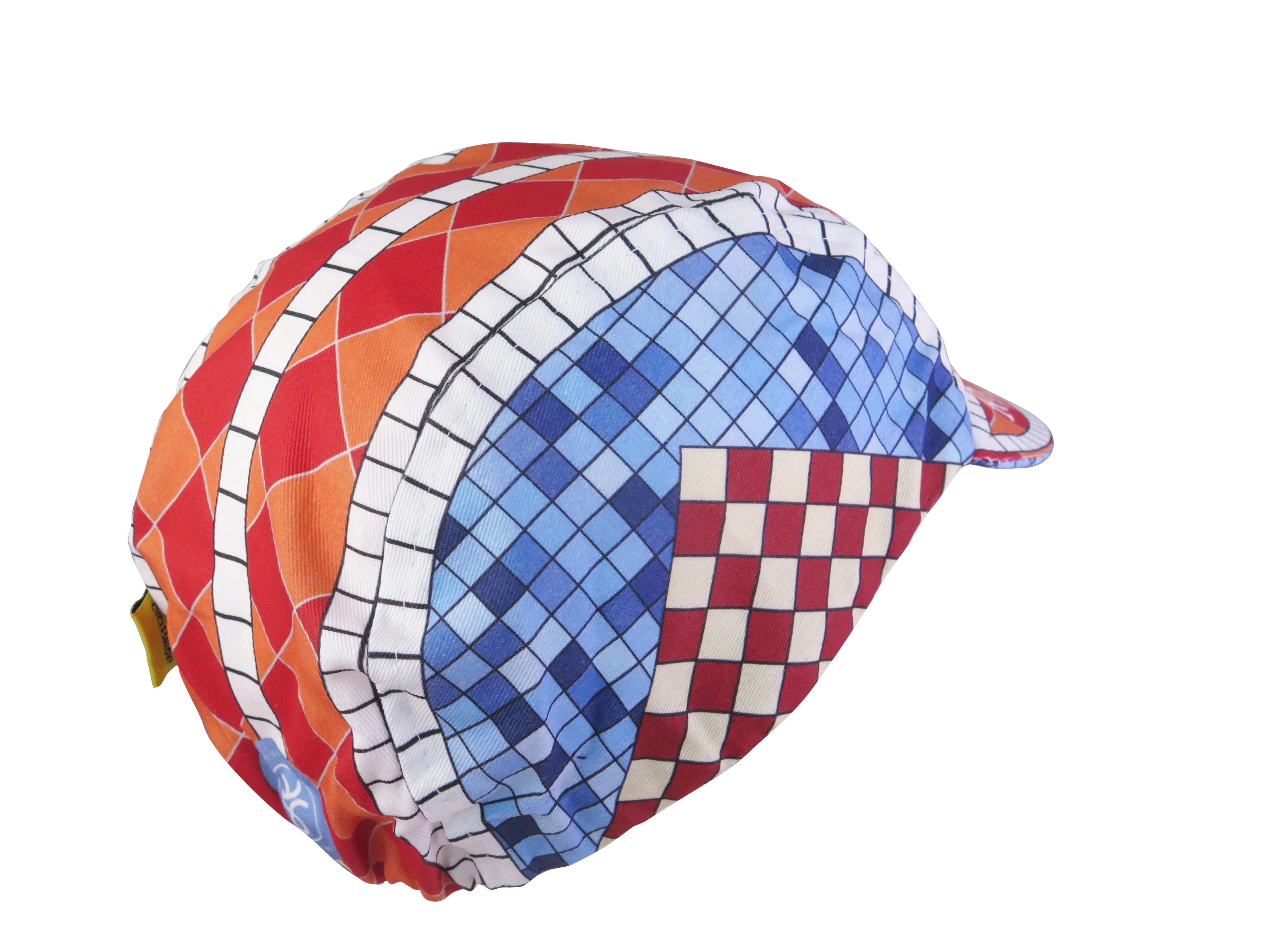 A DESIGN BY TAKACHYA | Cycling Cap - Lepak Checkered Brown Blue