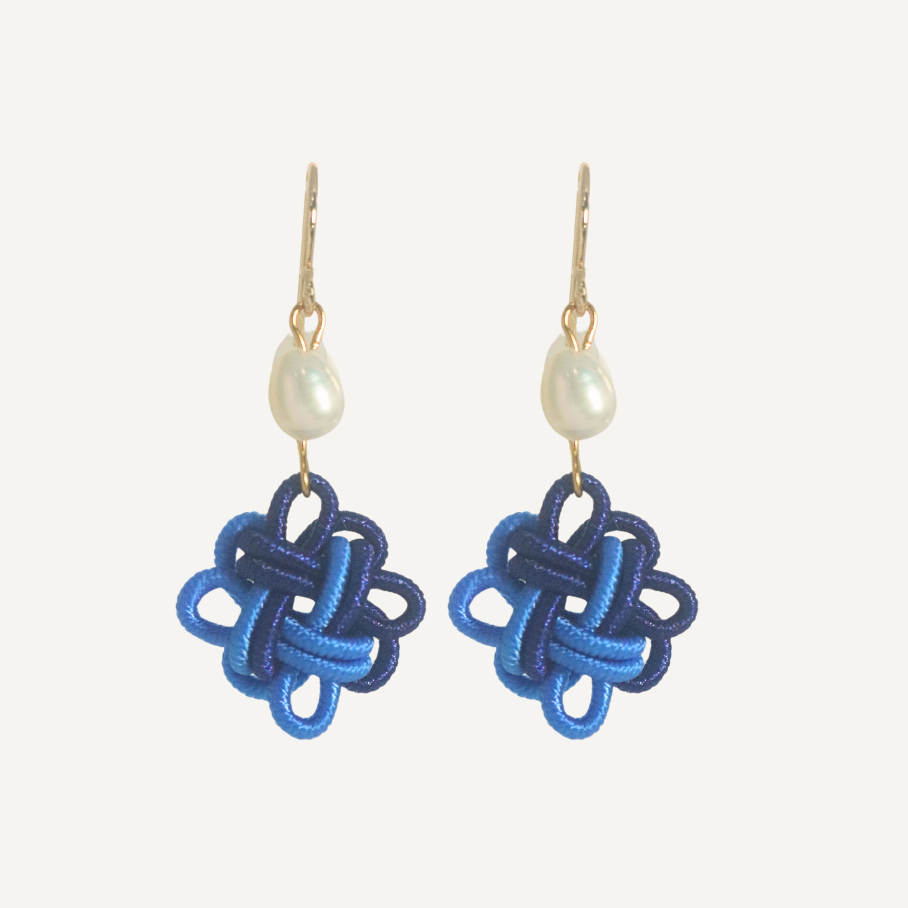 THE ANTECEDANT STORE | E - Auspicious Knot Earrings S1 (Blue/Light Blue)