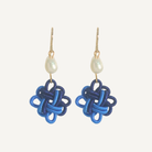 THE ANTECEDANT STORE | E - Auspicious Knot Earrings S1 (Blue/Light Blue)