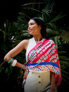 BINARY STYLE | Aunty's Winning Hands Premium Silk Scarf
