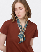 STUDIO QILING | Kitsune Teal Desert Silk Bandeau 100