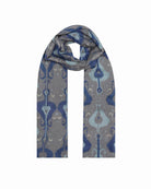 QUEENMARK | AN Patola Ikat Print Blue Grey