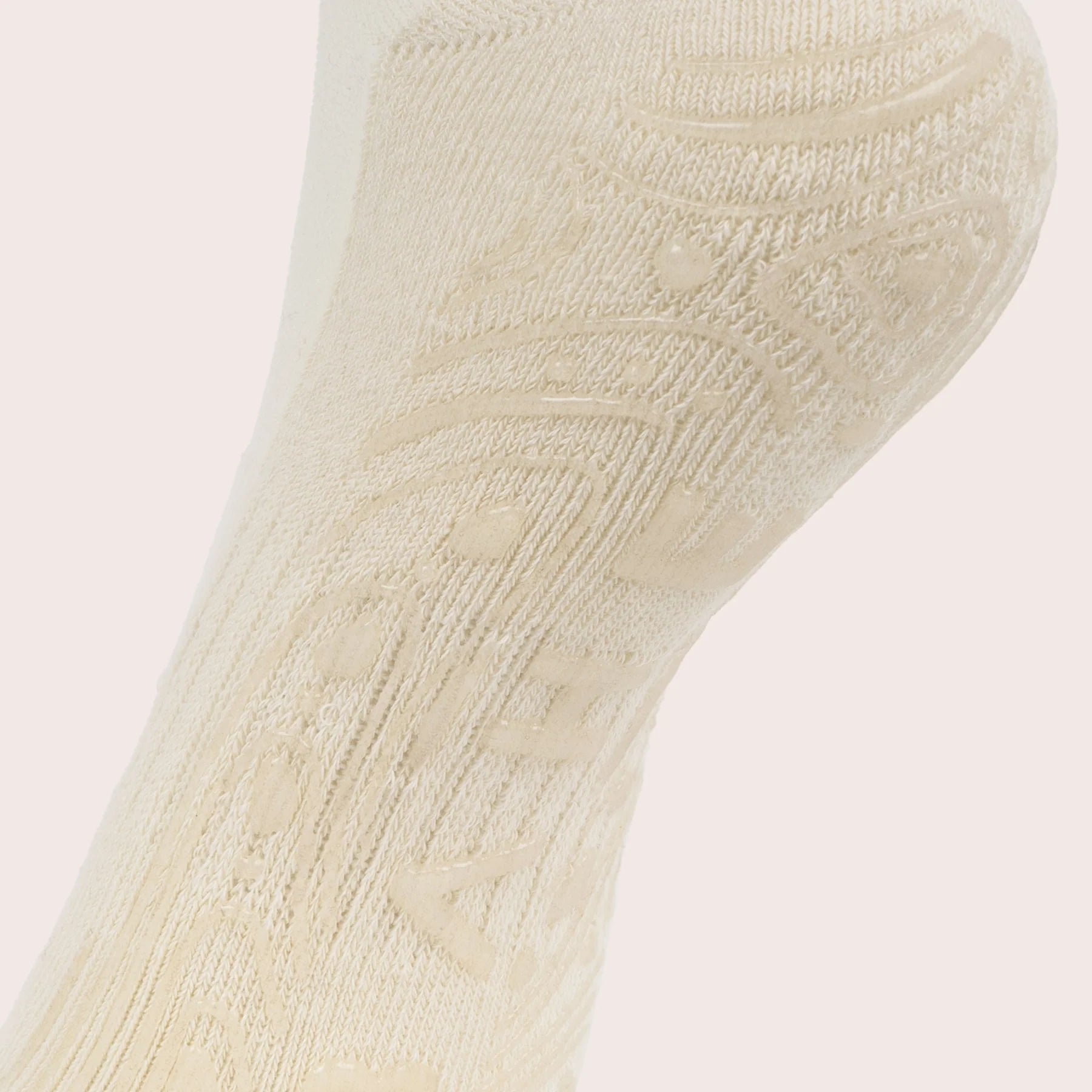 BAHE | Grounded Grippy Ankle Socks - Coconut