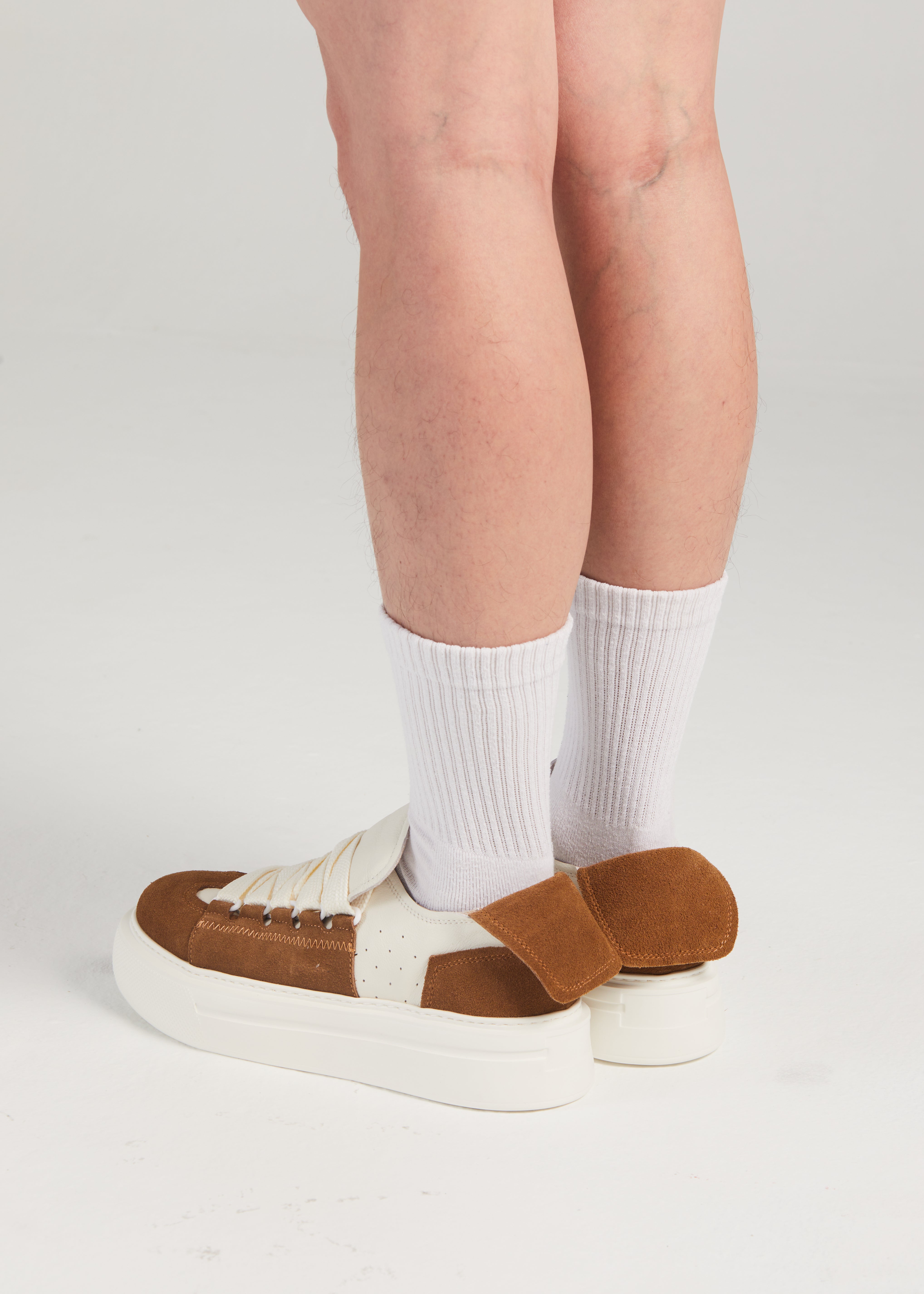 PROJECTWEAR | Felton Broad Shoelace Suede Leather Sneaker Brown