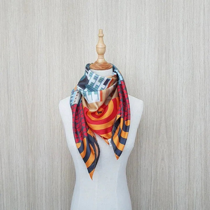 BINARY STYLE | Tiong Bahru Silk Scarf