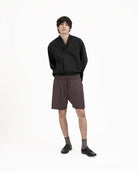 GRAYE | Pleated Sweatshorts - Fig