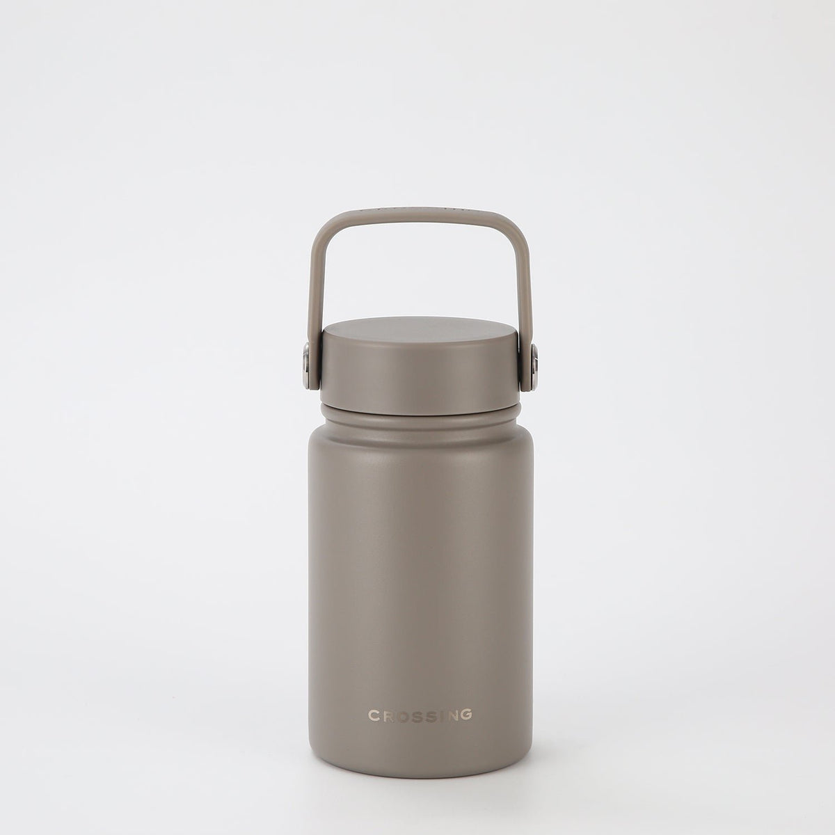 CROSSING | 400ml Urban Ceramic S/S Insulated Flat Cap Bottle With Handle