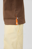 3EIGHTH | Musubi Henley Tank In Chocolate