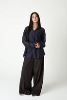 SAERO COLLECTIVE | Malgeun Tencel Shirt | Navy