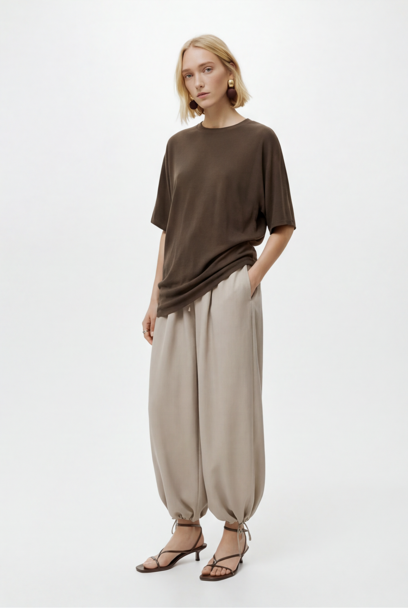 LAYERPLAN | Anouk Drape Asymmetric Tee
