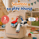 NOM | Nibbles by Nom Mini Transport Series Keychains - Squeeze to Play Sound, Soft Collectible Kids Toy