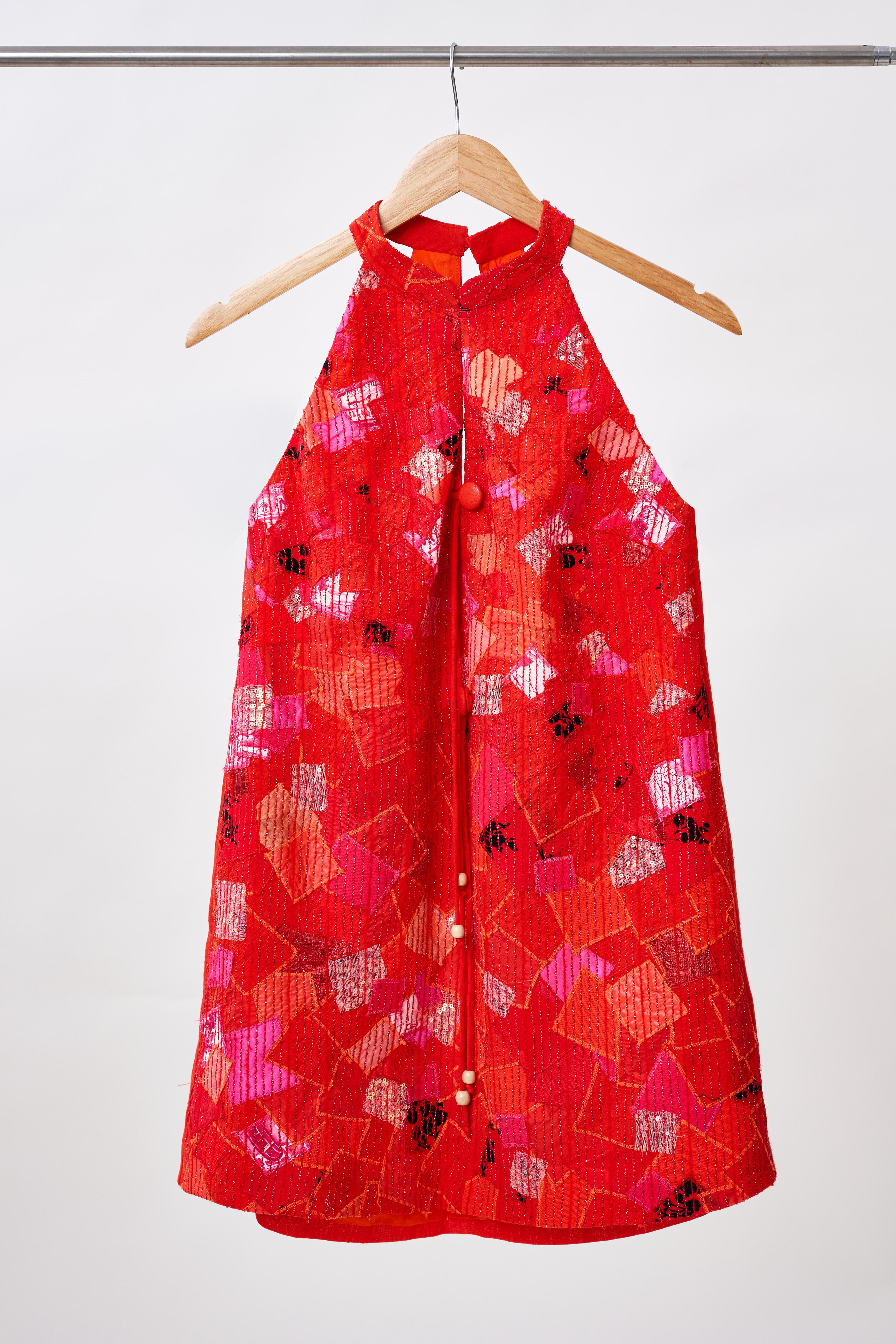KHAAR | Firecracker Halter Dress