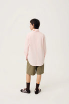 3EIGHTH | Oki Scarf Collar Top in Sakura Pink