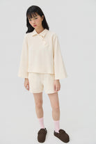 3EIGHTH | Yuru Knit Shorts | Cream