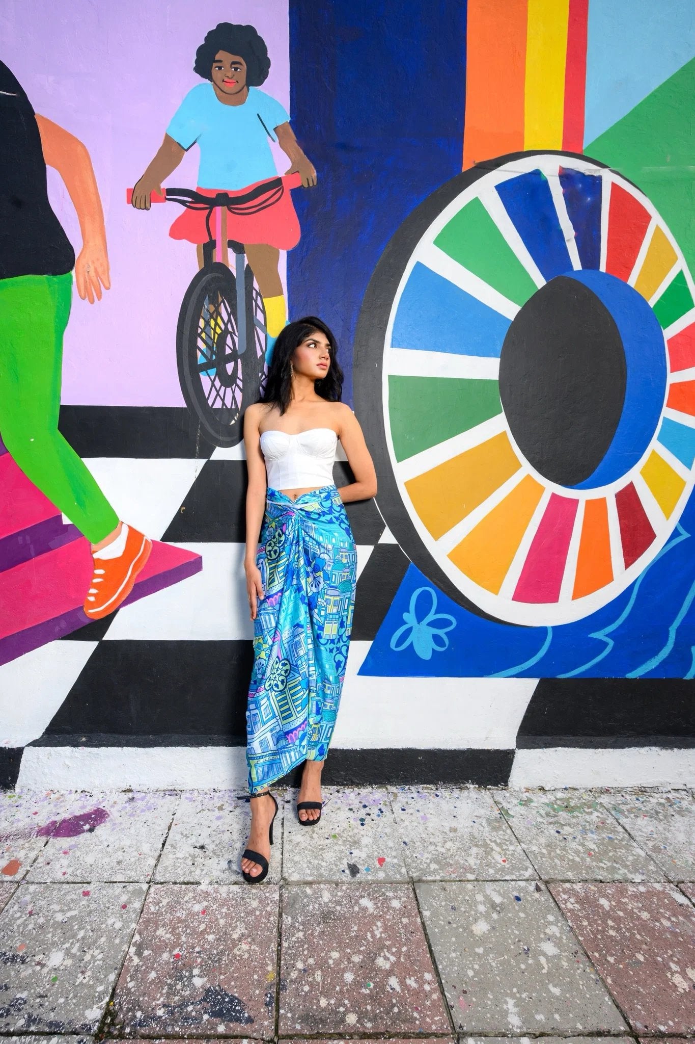 PHOTO PHACTORY | Jiwa Wrap Skirt | Joo Chiat Skirt Blue