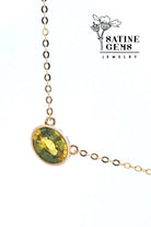 CREATIVE JEWELLERY STUDIO | 18k Solid Gold, Parti Sapphire Necklace by Satine Gems Jewelry
