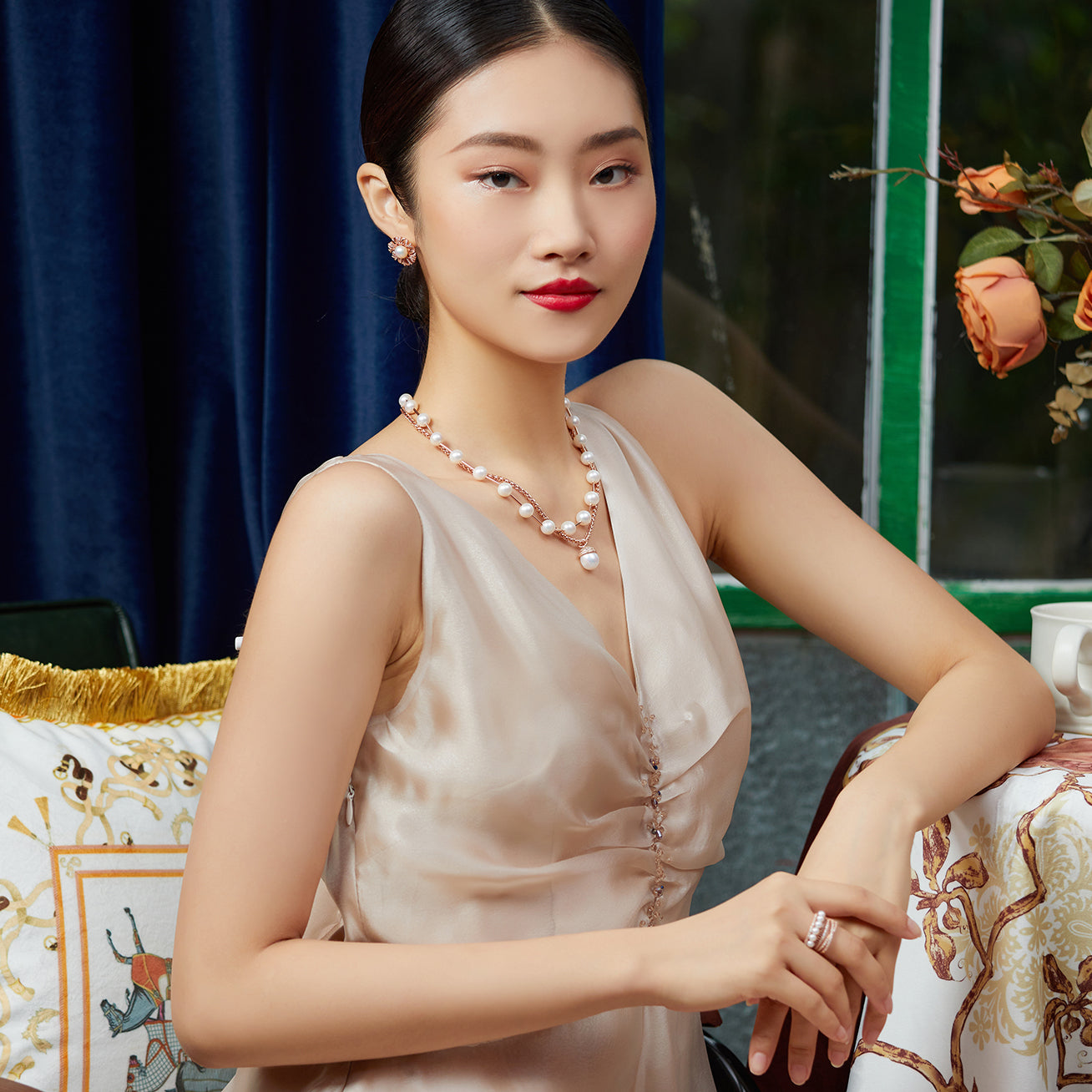 PEARLY LUSTRE | Asian Civilisations Museum Freshwater Pearl Necklace WN00218 | ACM Collection