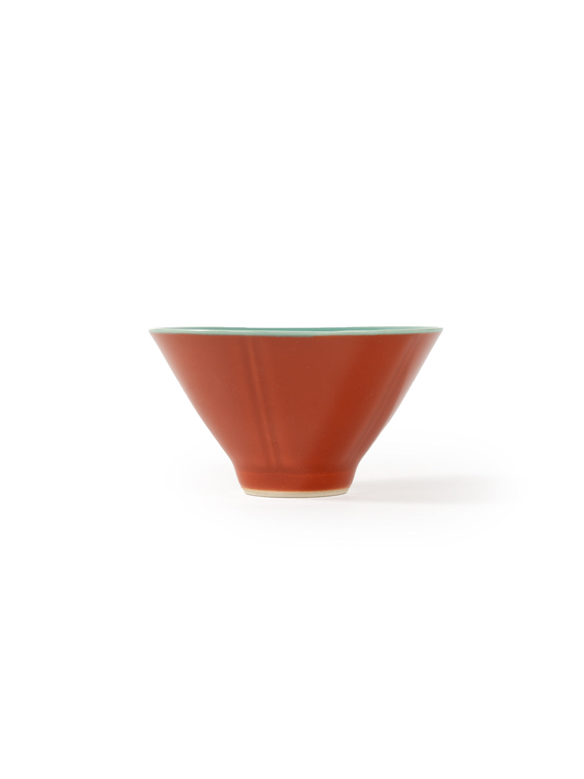 CRAFILAB | Brick Red & Turquoise Bamboo Hat Tea Cup