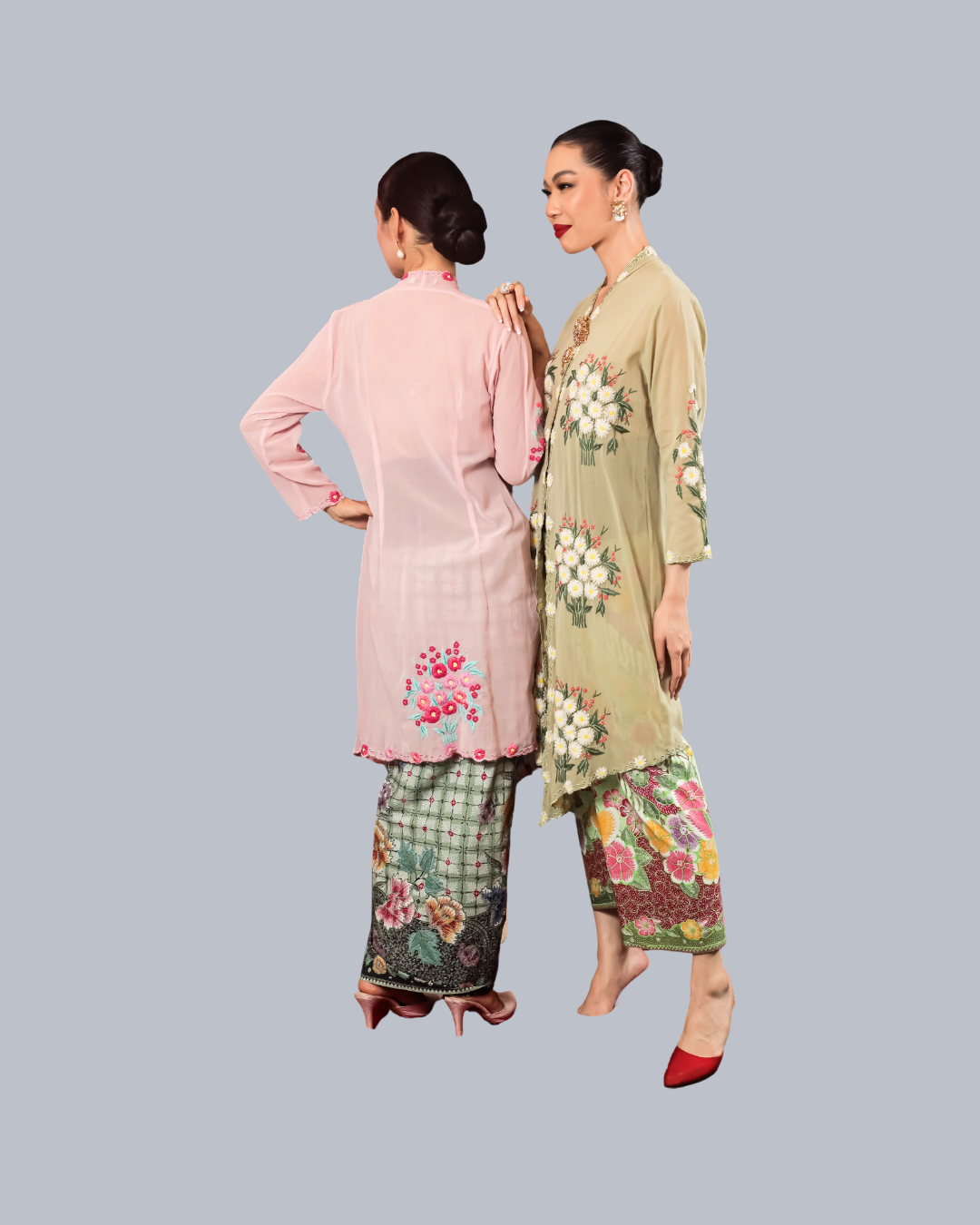 ROEMAH KEBAYA VIELGA | Melati Kipas Sulam Tangan Long Kebaya