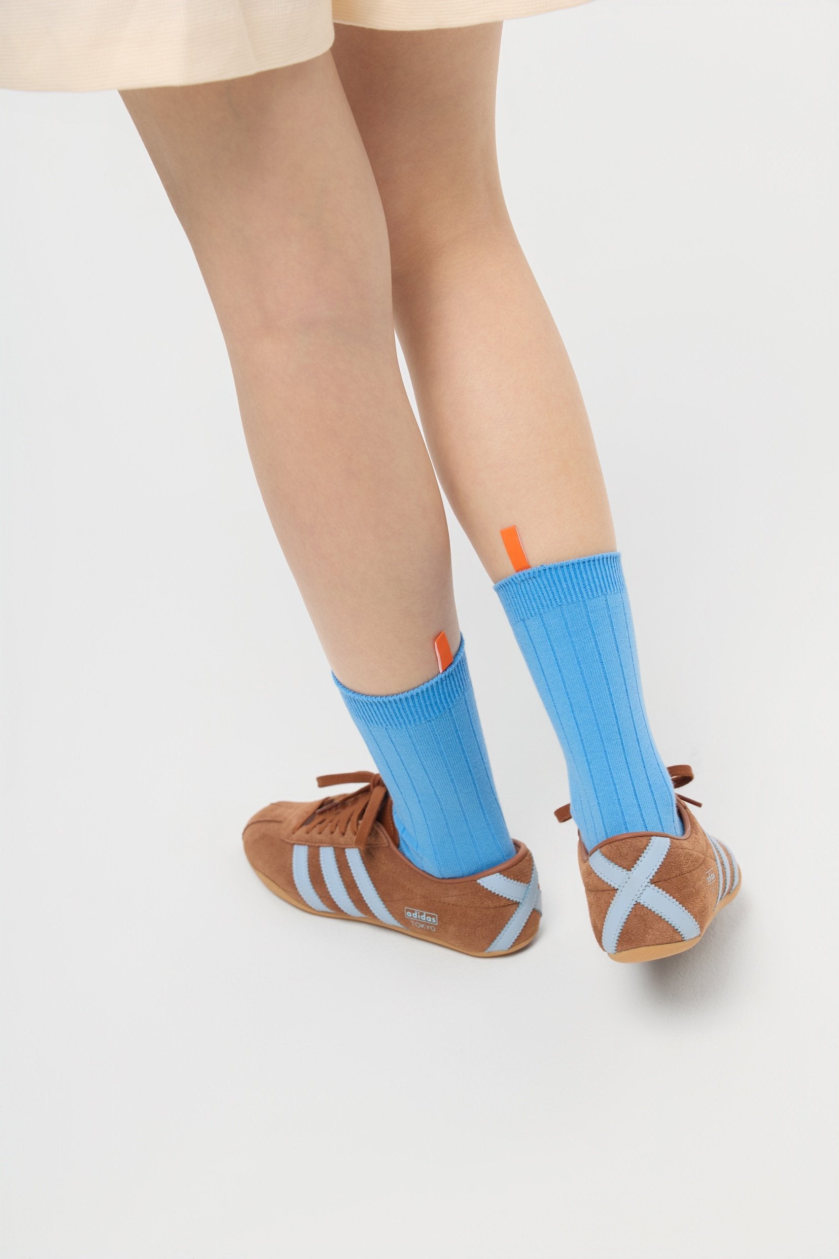3EIGHTH | Tab Crew Socks in Azure Blue