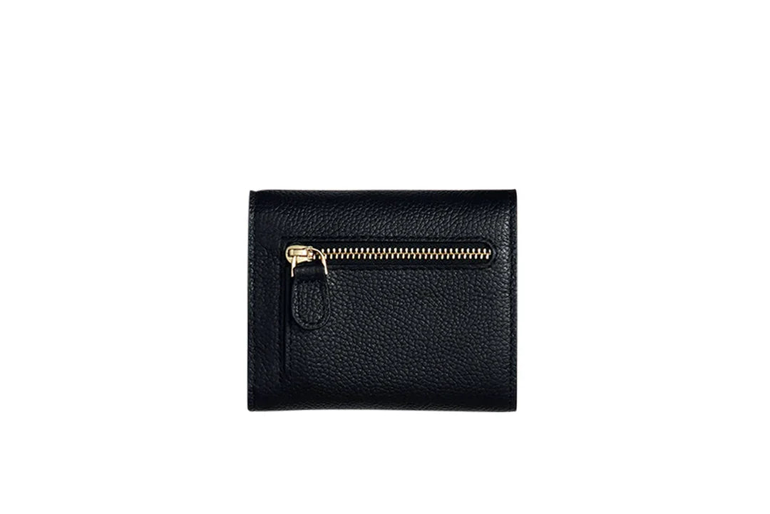 ROUNN | Small Flap Wallet - Black Asphalt