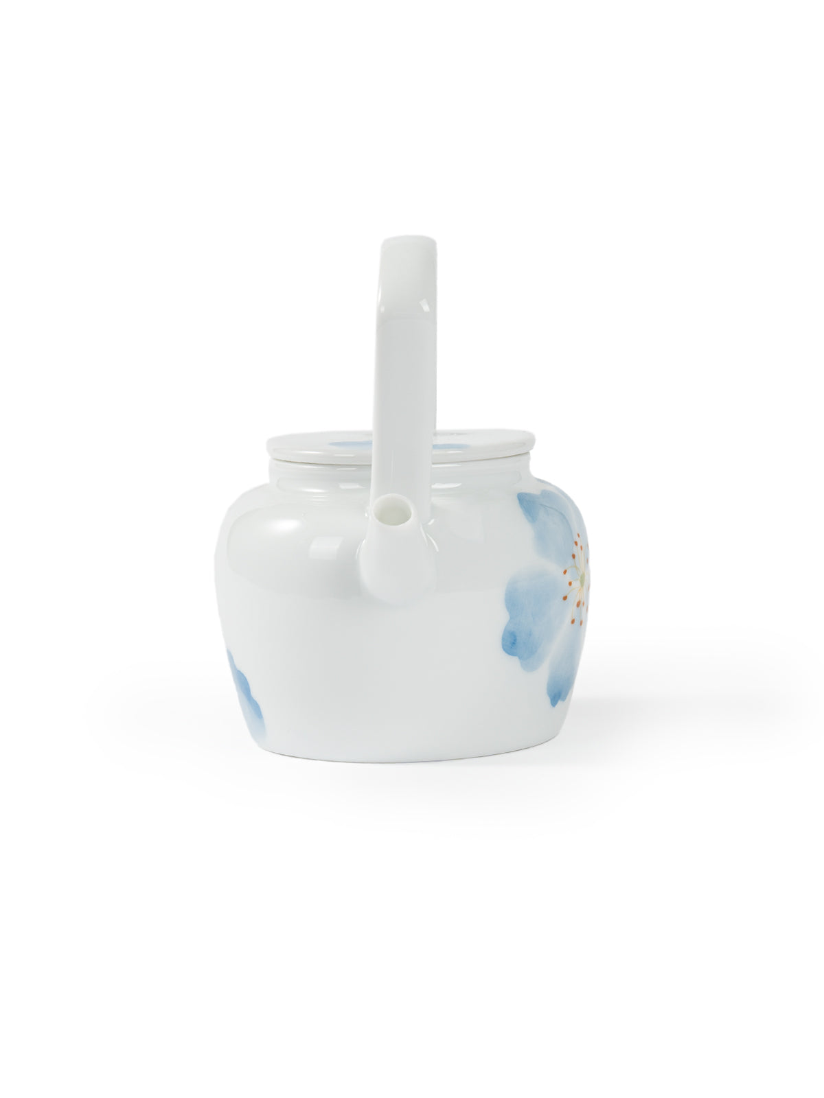 CRAFILAB | Blue Begonia & Slanted Handle Teapot