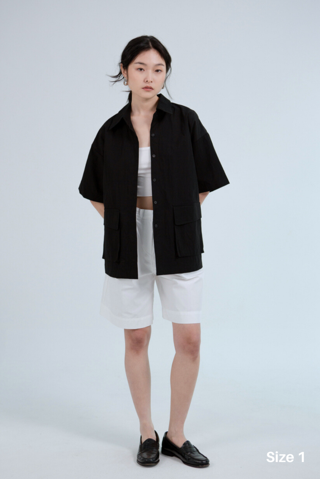 SAERO COLLECTIVE | Boho Overfit Shirt | Black