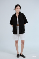 SAERO COLLECTIVE | Boho Overfit Shirt | Black