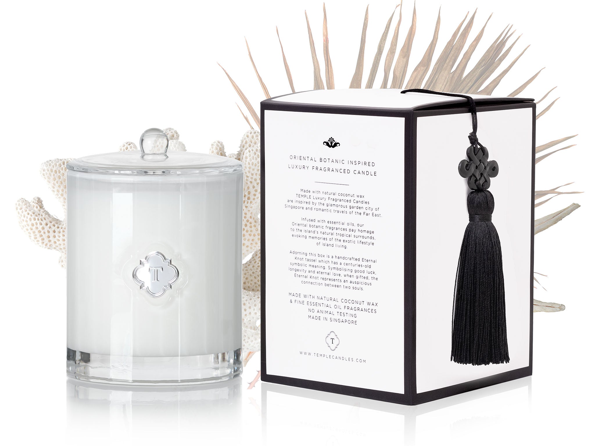 TEMPLE CANDLES | Luxury Fragranced Candle - Palm & Sea Spray