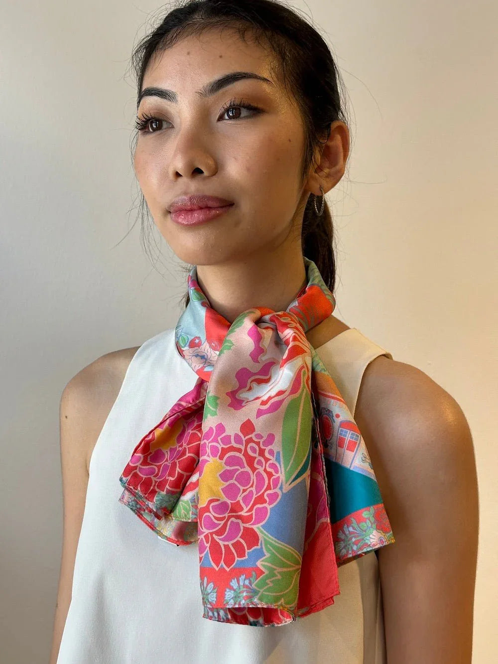 BINARY STYLE | Jalan Besar Silk Square Scarf 87x87cm