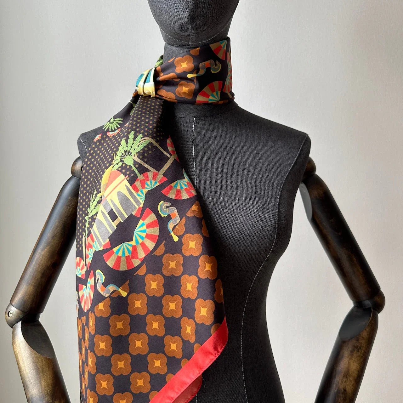 BINARY STYLE | Festive Night At Kampong Glam Silk Square Scarf 87x87cm