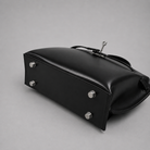 WU HAUS | Le H 30 Black Leather Top Handle Bag