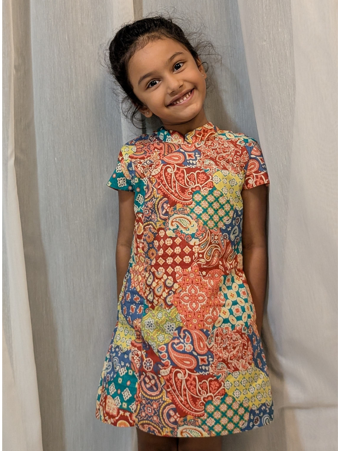 NIMBU | Harmony Multicolor Girls Cheongsam Dress