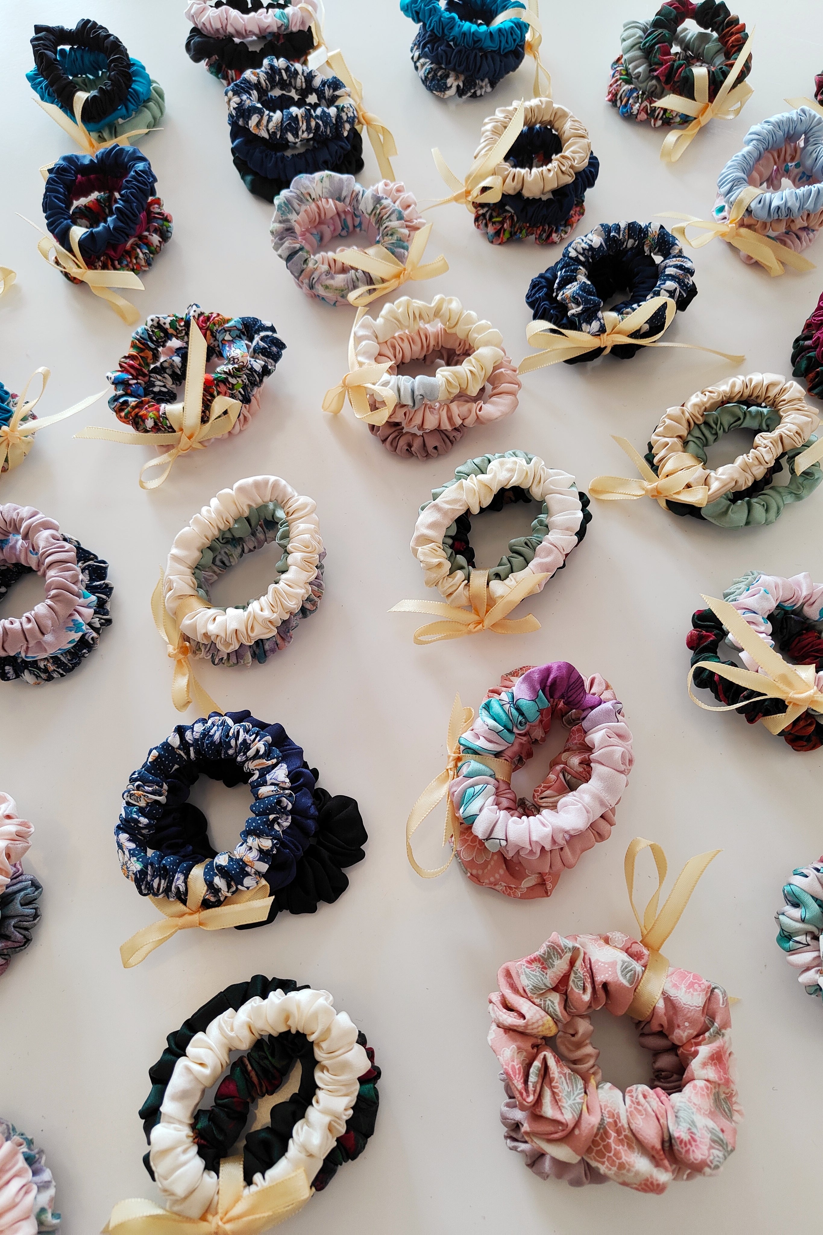 BELLS & BIRDS | Mulberry Silk Scrunchies (Set of 3)