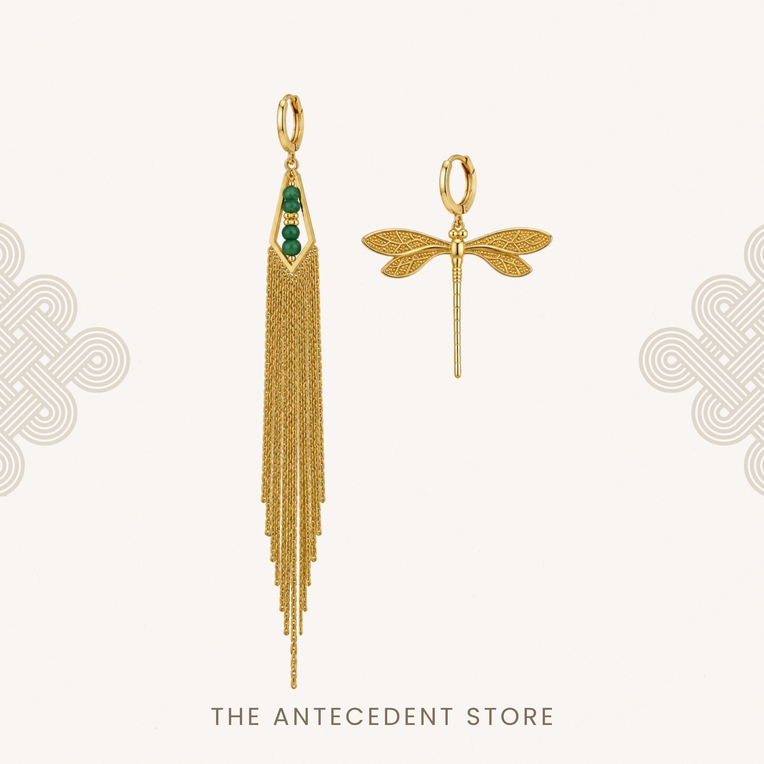 THE ANTECEDENT STORE | Asymmetrical Dragonfly Earrings