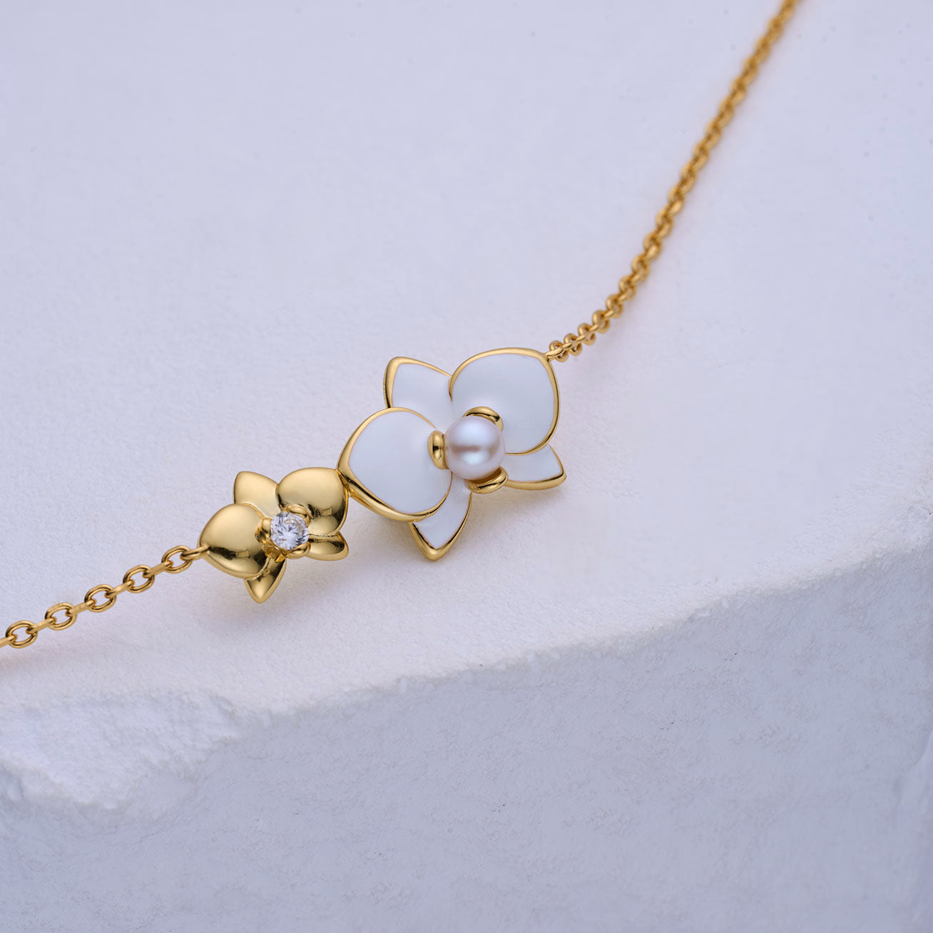 PEARLY LUSTRE | Top Grade Freshwater Pearl Bracelet WB00267 | ORCHID