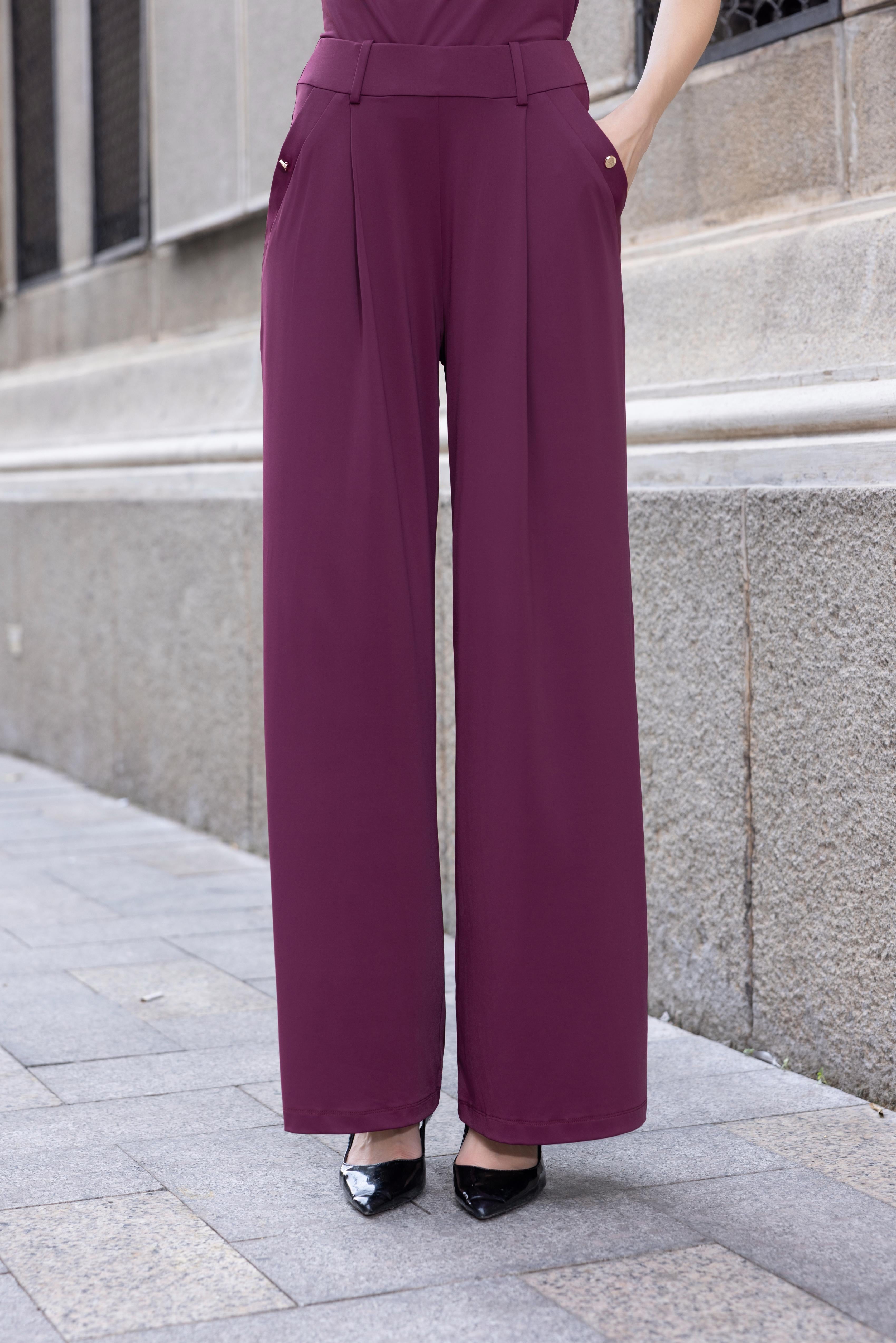 AS INTENDED | Toni Pants In Oxblood
