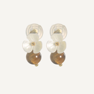 THE ANTECEDANT STORE | E - Floral Series Tiger Eye Earrings