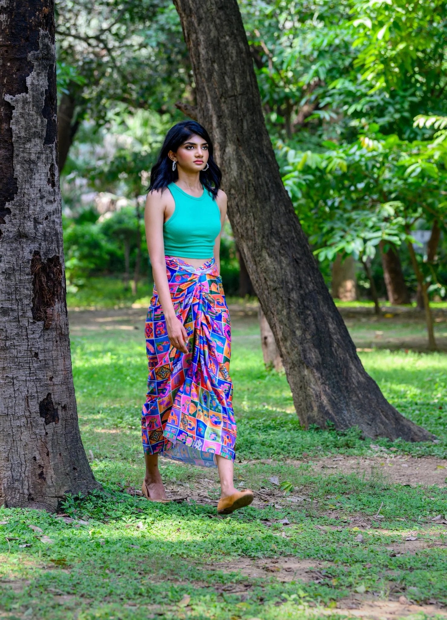PHOTO PHACTORY | Jiwas Wrap Skirt | Heritage Mosaic Skirt