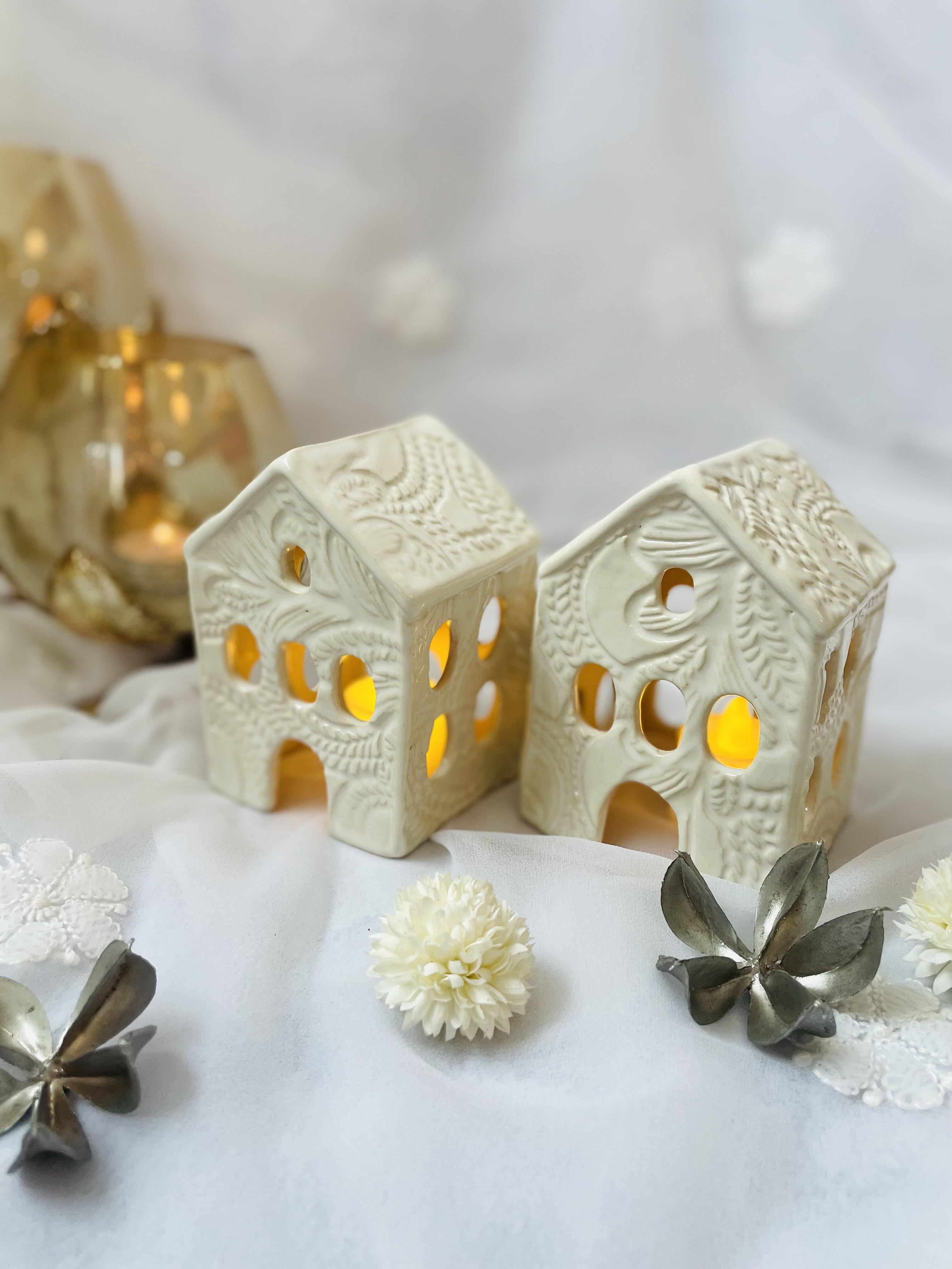 CERAMICS BY JAS | 18. Handmade Ceramic House Luminary - L