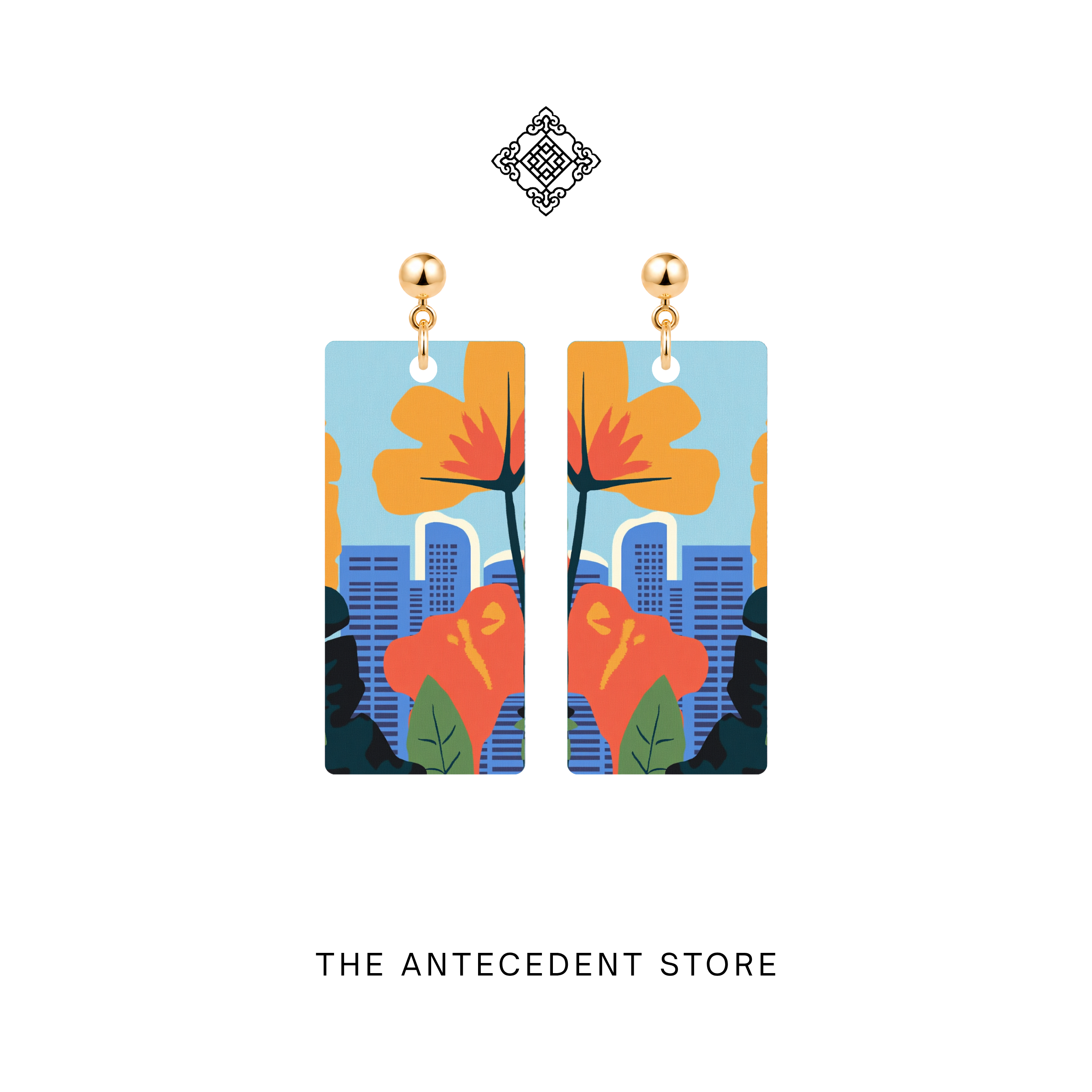 THE ANTECEDENT STORE | Singapore Skyline Earrings | Island Colours Series No. 01