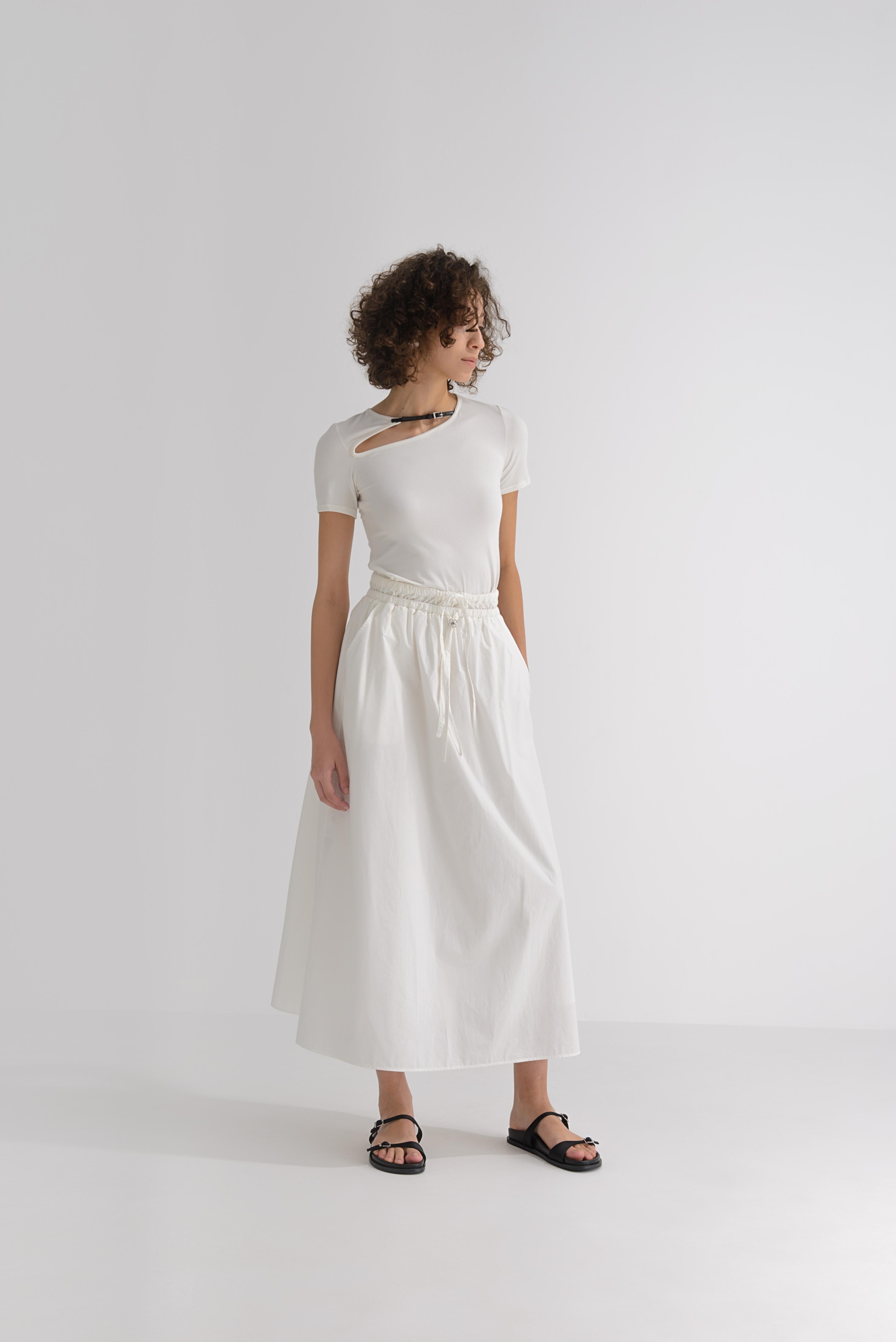 LAYERPLAN | Layered Waist A-Line Skirt