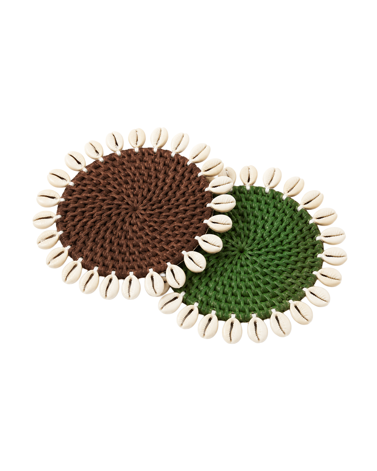 MEJA MAISON DE BALI | The Amour Brown Lentil Cowrie Coaster