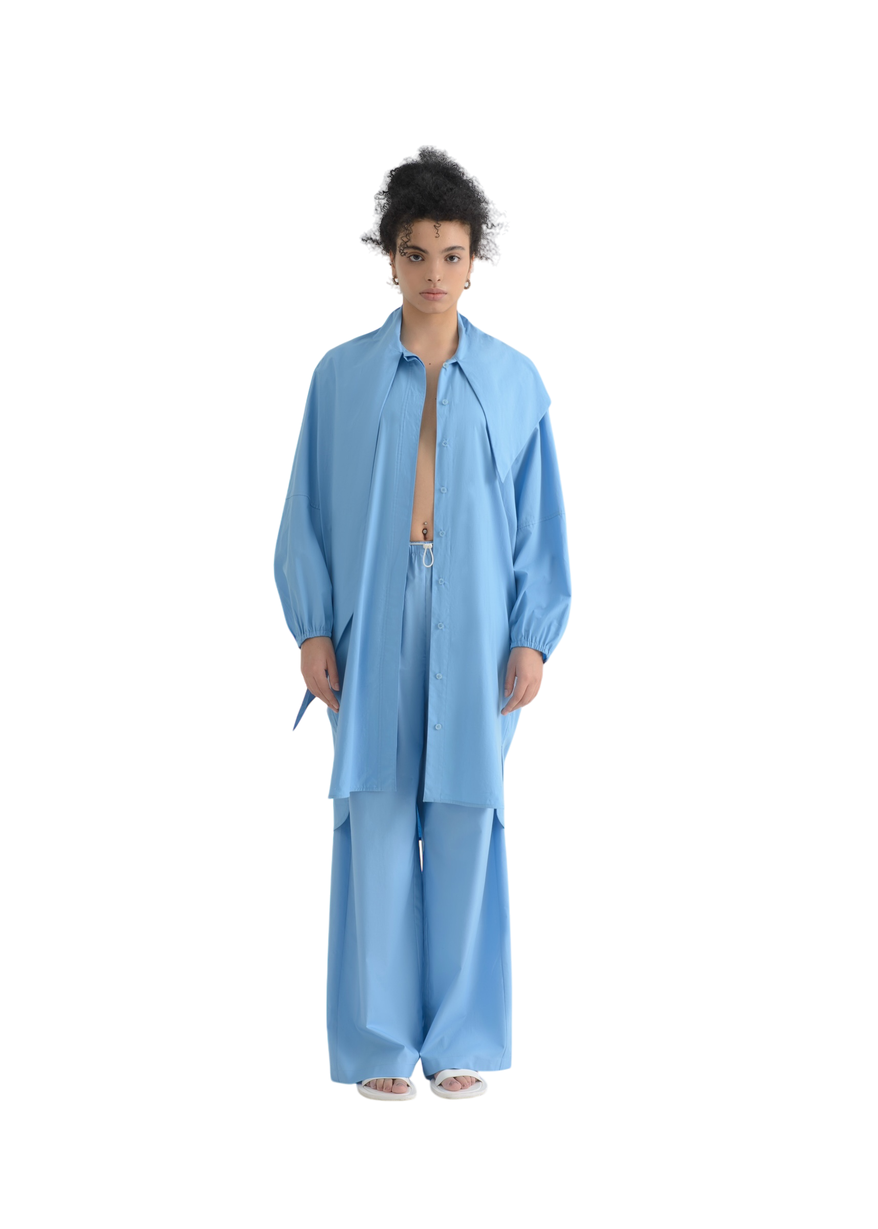 LAYERPLAN | Marina Scarf Collar Shirt Dress