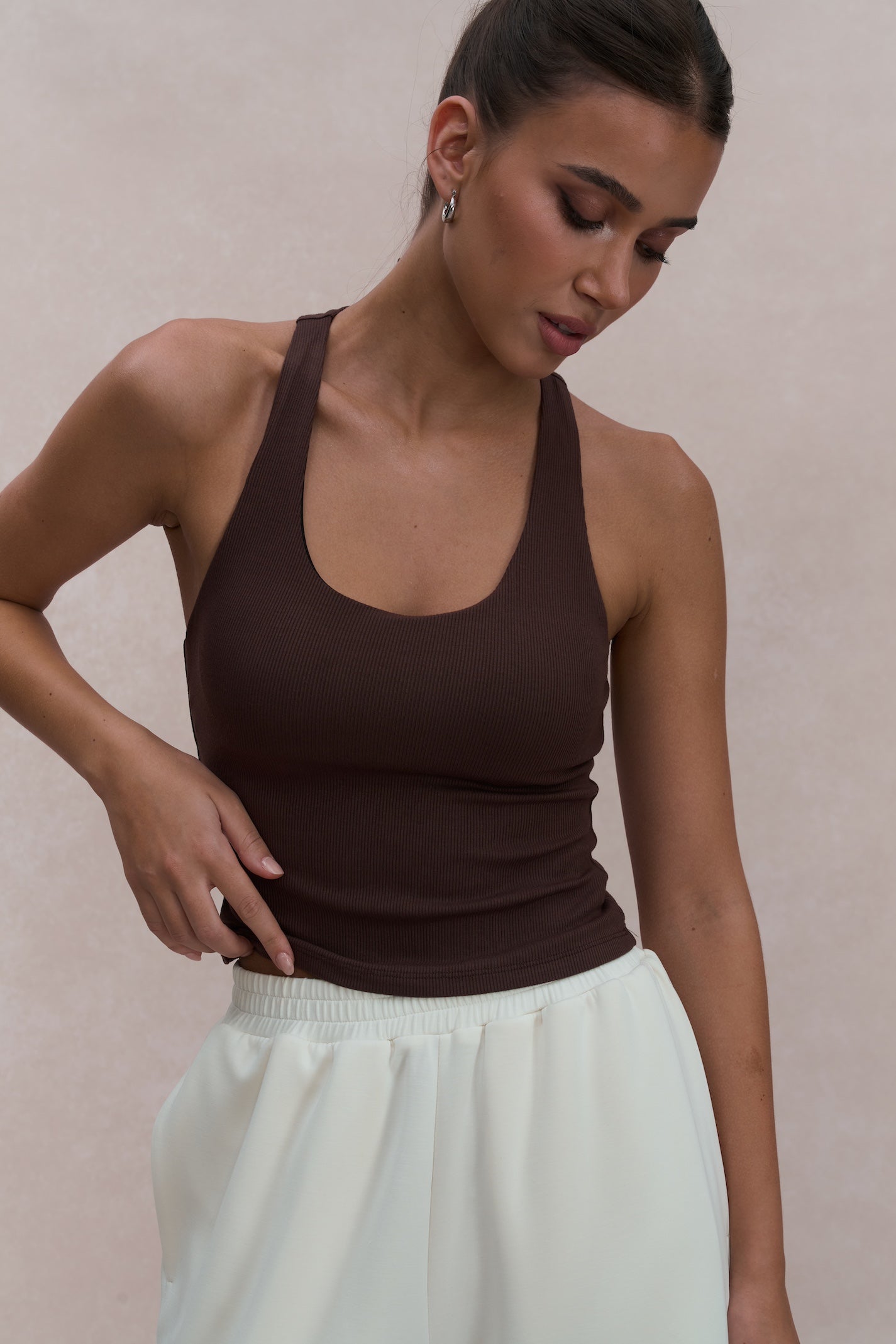 EMVY | Rae Padded Top - Brown
