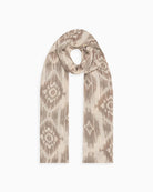 QUEENMARK | AN Patola Ikat Print Ivory Beige