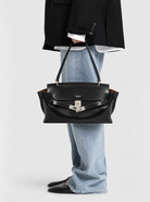 WU HAUS | LE H 42 Black Leather Shoulder Bag