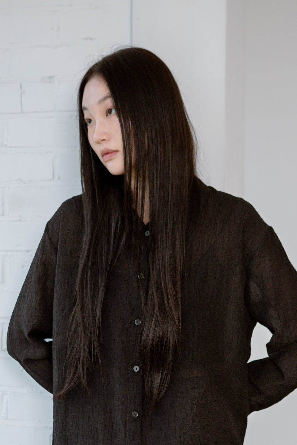 SAERO COLLECTIVE | Oreum Shirt V. 1 [Long Ver.] | Black