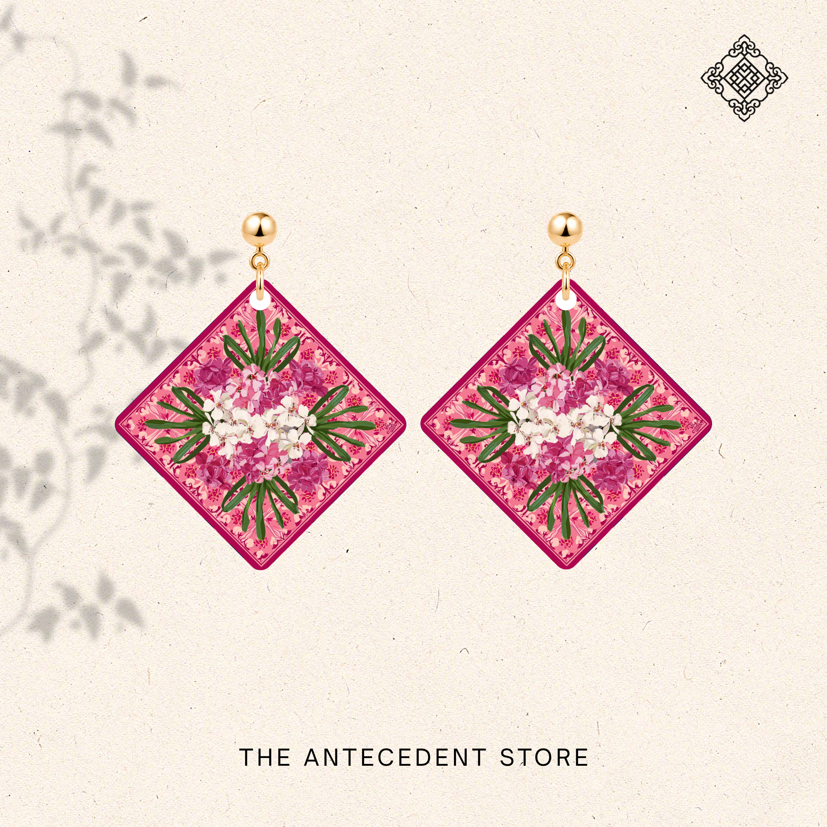 THE ANTECEDENT STORE | Orchid Tile Earrings