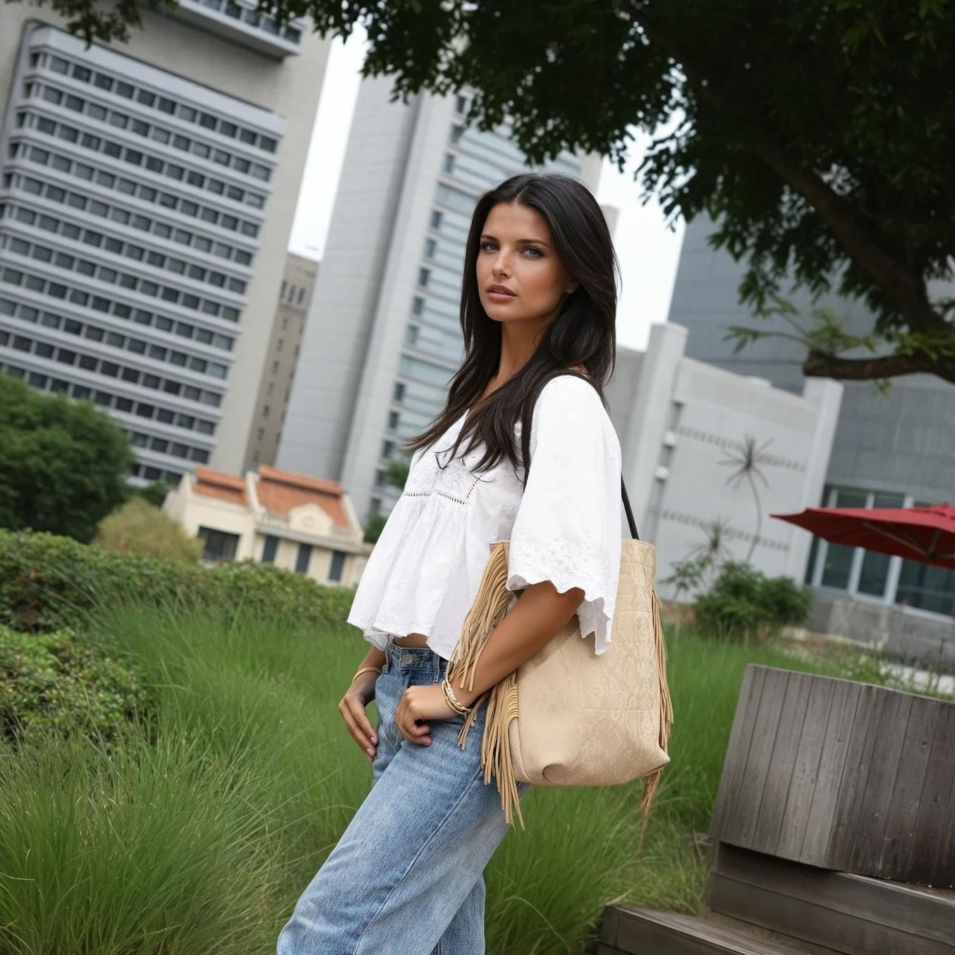 DESTI SAINT | Tassel Shopper - Sand